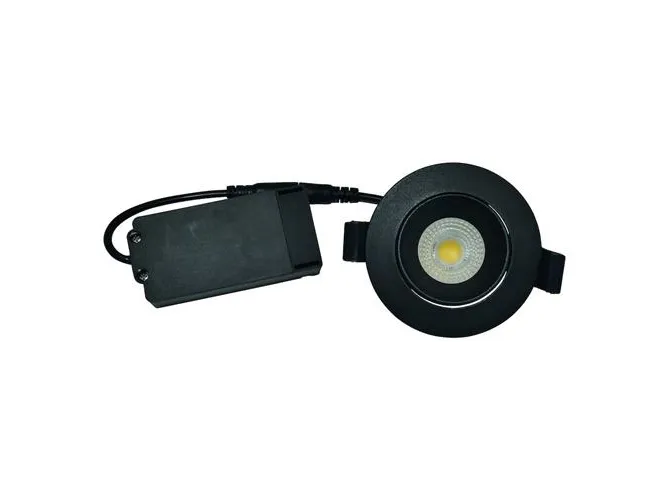 Downlight Velia Low Profile 5W 2700K Cri>95 rund, mat sort