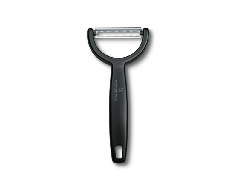 Victorinox Ypso, Frukt og grønnsaker, Rett skreller, Sort, Hengeløkke, 145 mm, 63 mm