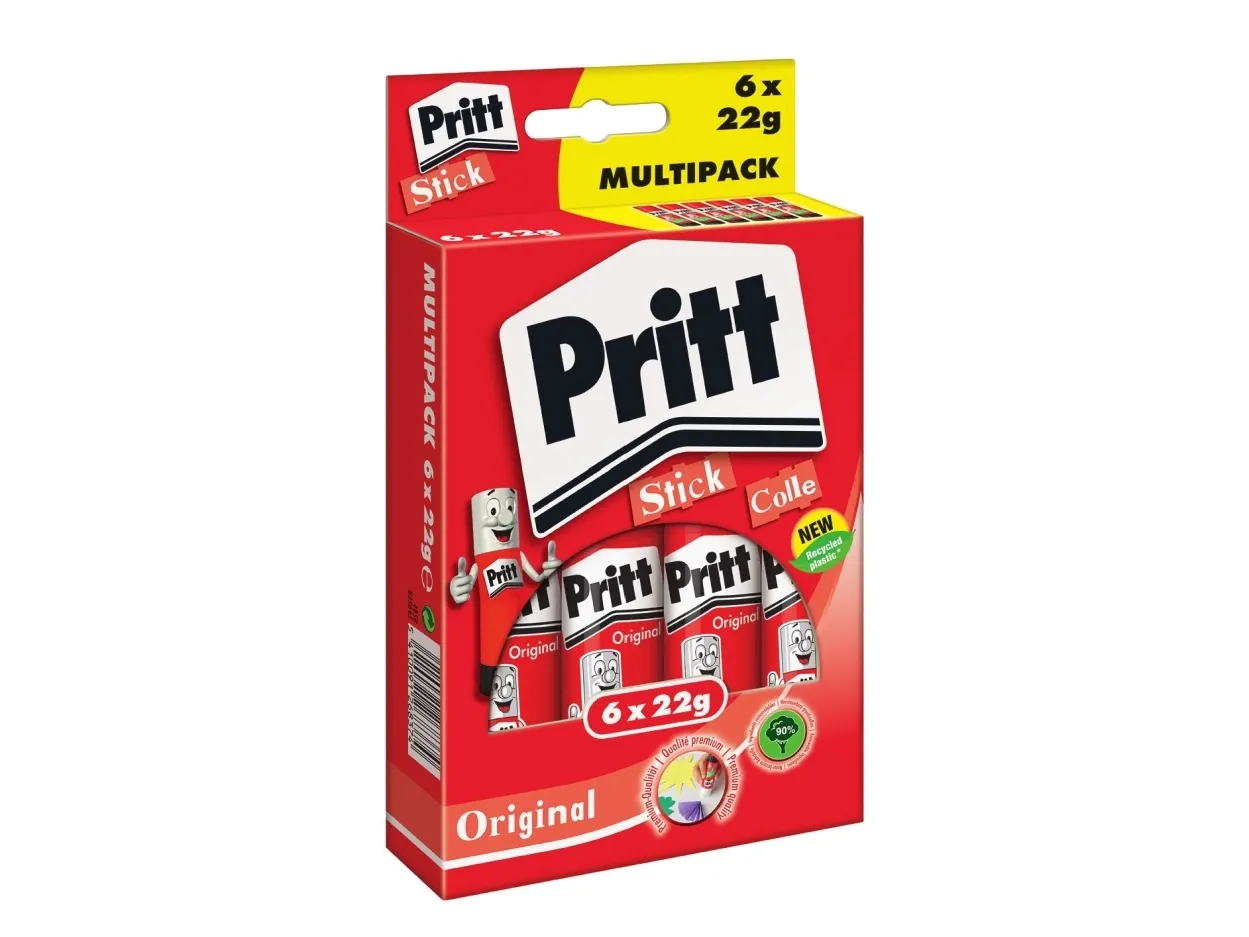 Pritt limstift multipakke 6 x 22 g, 9H PS6BF