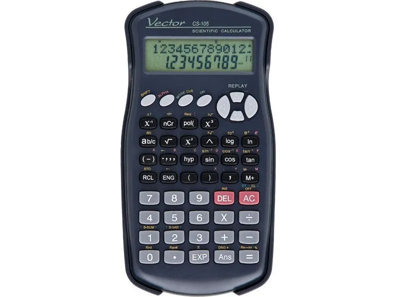 Vector-kalkulator Vector CS-105 - 240 funksjoner vitenskapelig
