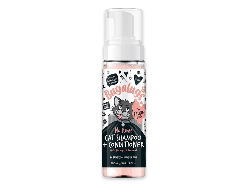 Bugalugs Skumfri Shampoo og Balsam med Papaya & Kokos (200ml)
