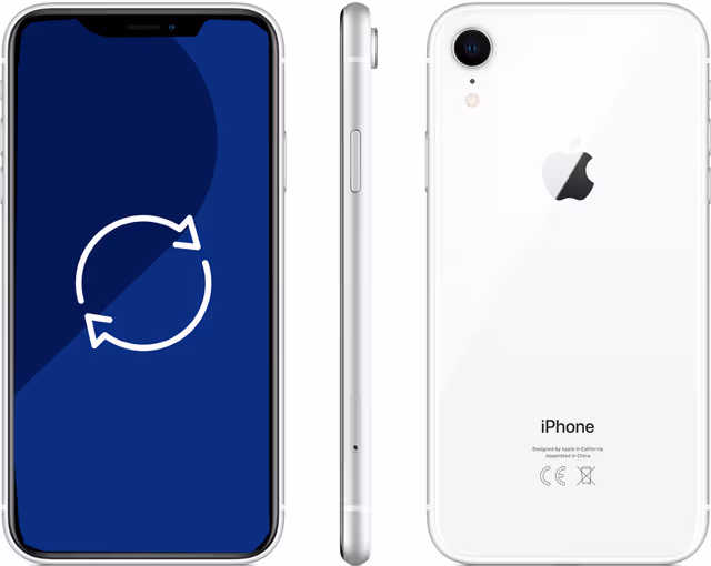 Brukt iPhone XR smarttelefon 64 GB (hvit)