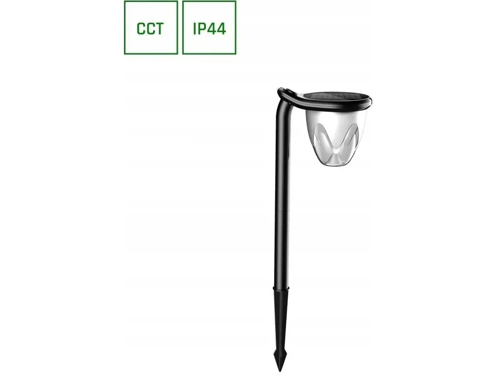Wojnarowscy SOLARA BRILO 1W CCT solcelle hage-/utendørs lampe Spectrum