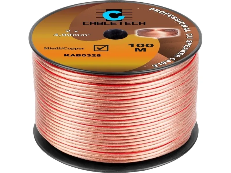 Cabletech høyttalerkabel 4 mm