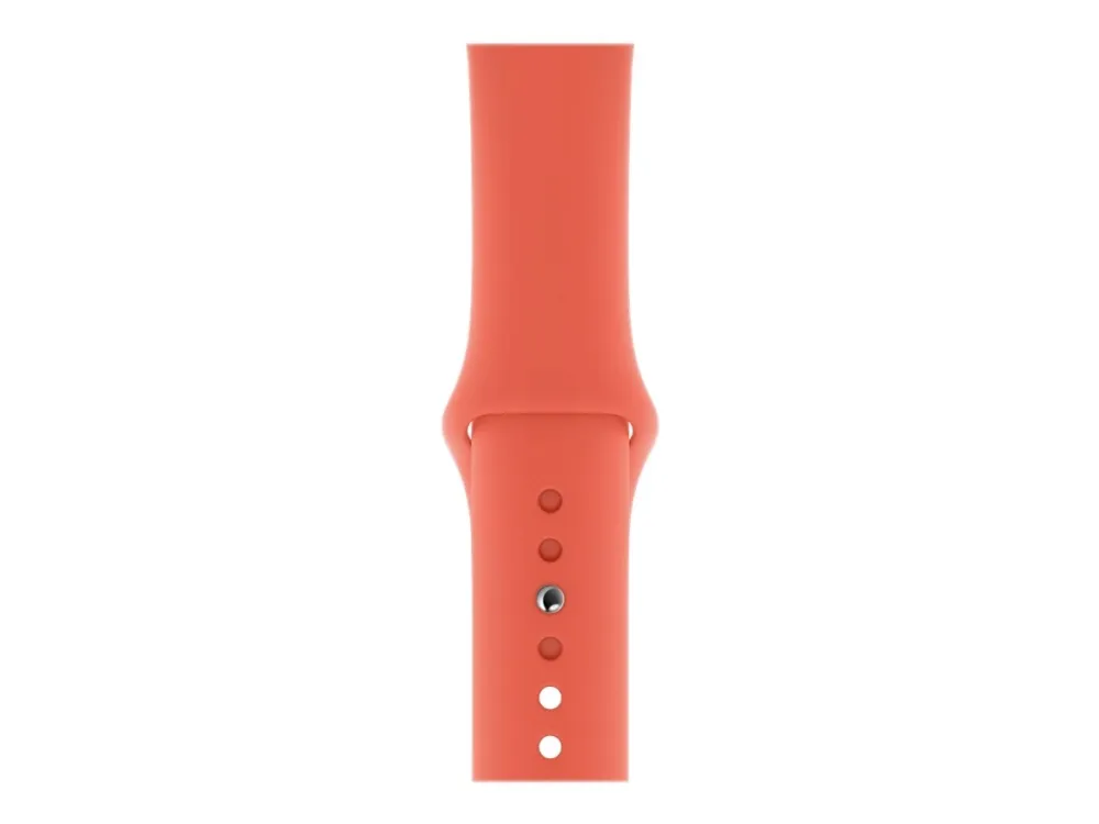 Apple 44mm Sport Band - Klokkestropp for smart armbåndsur - størrelse S/M og M/L - clementine - for Watch Hermès Series 9, SE 3, Series 10, Series 11, Series 8, Series 9, Ultra 2, Ultra 3