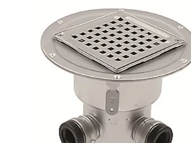 Blücher 110 mm afløbsskål t/smøremembran, m/studs, lodret, lang