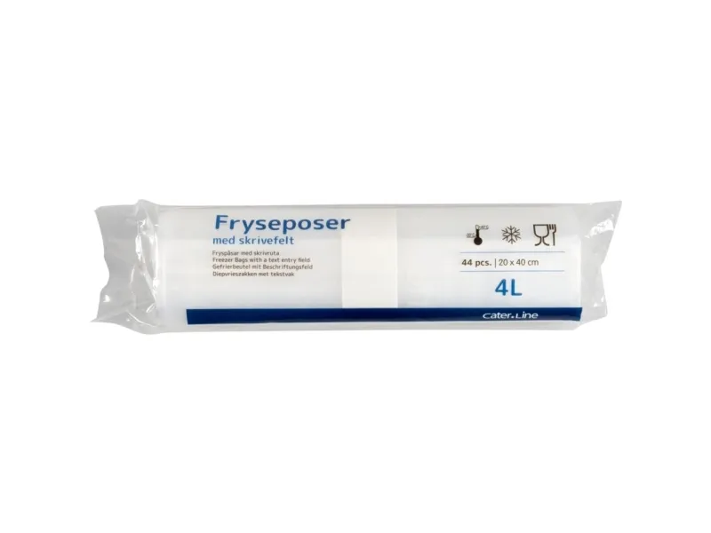Frysepose, ABENA Cater-Line, 4 l, klar, LDPE/LLDPE/virgin - (56 stk.)