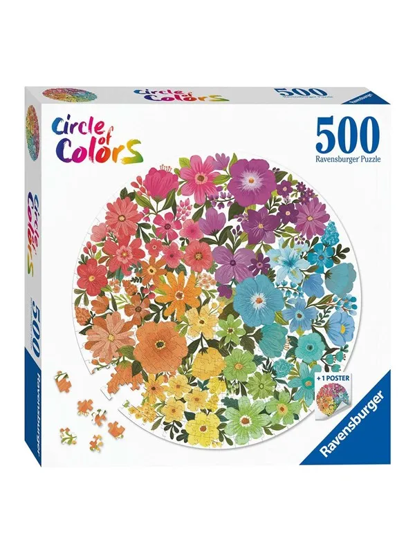 Ravensburger Circle of Colours Puzzles - Flowers 500pcs.