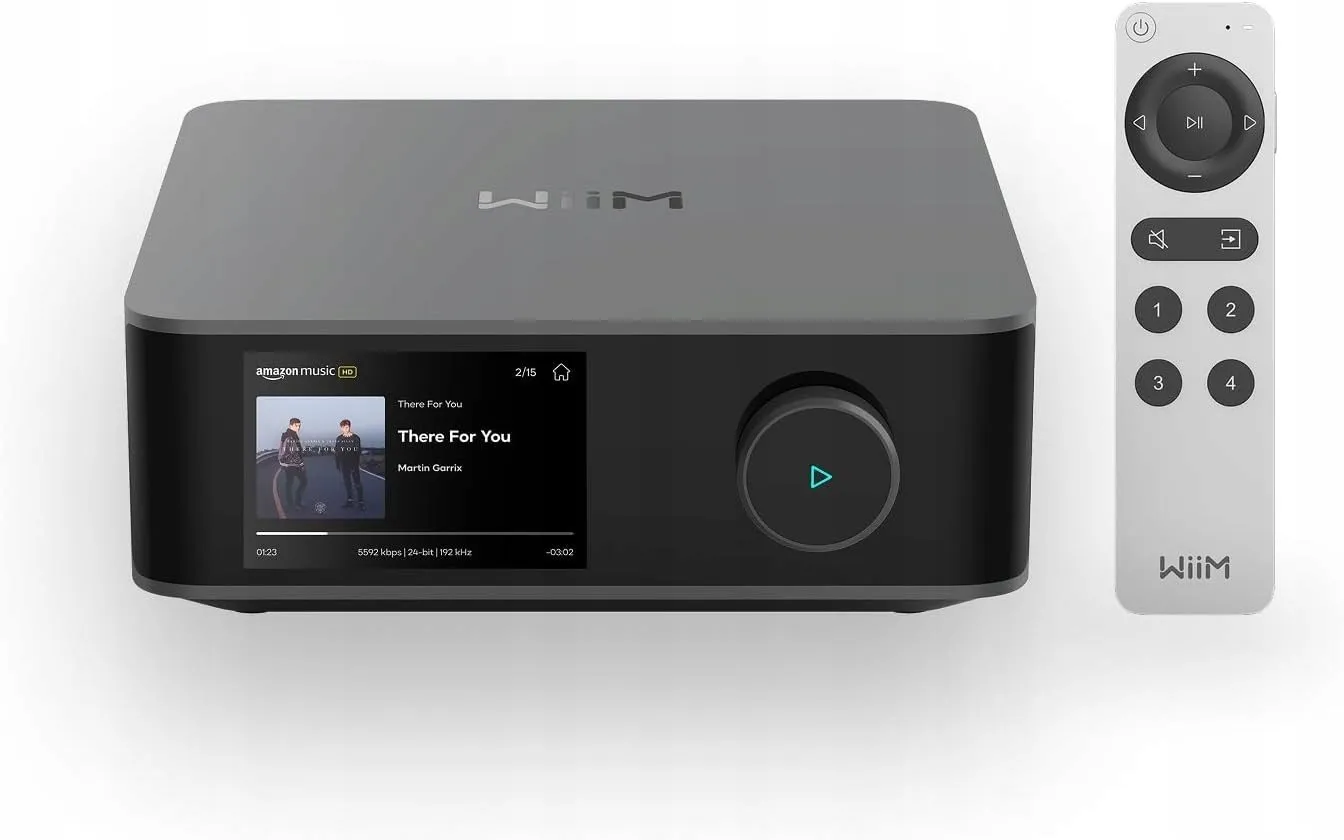 WiiM Amp Ultra effektforsterker, mørkegrå