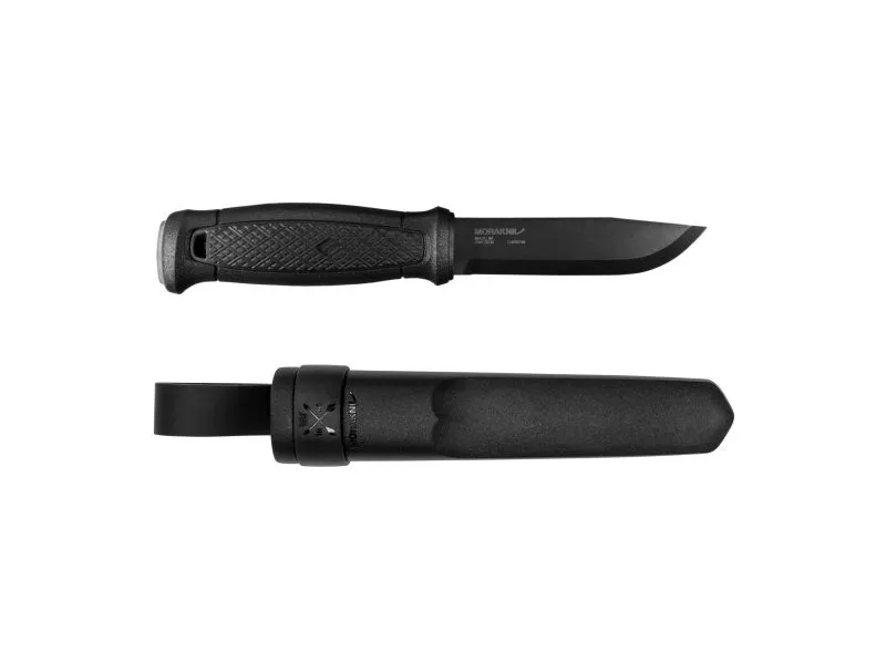 Morakniv 13716, Single/enkelt, Jaktkniv, Drop punkt, Kull stål, Polyamid, Sort