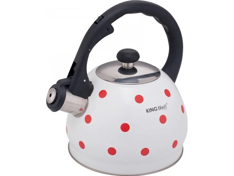 King Hoff tradisjonell vannkoker, 2 l, med prikker, Kinghoff