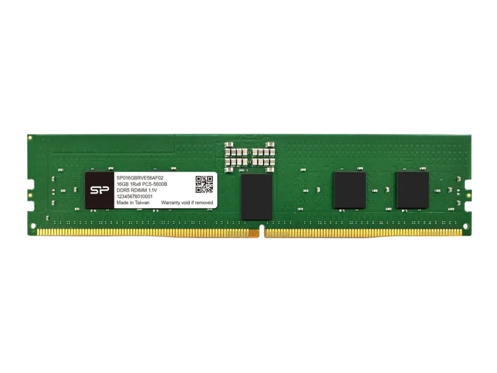 SILICON POWER - DDR5 - modul - 16 GB - DIMM 288-pin - 5600 MT/s / PC5-22400 - CL46 - 1.1 V - registrert - on-die ECC