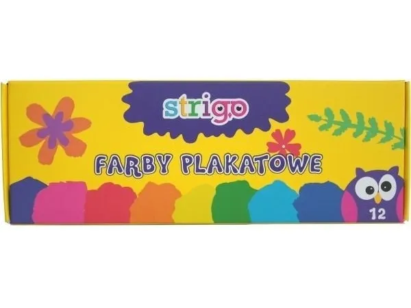 Plakatmaling 12 farger STRIGO