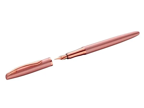 Pelikan Jazz Noble Elegance P36, Rosa, Rosa, Fyllesystem med patron, Blå, Metall, Rustfritt stål, Medium