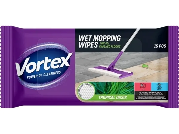 Gulvmoppklut Vortex, hvit, Vortex Tropical Oasi, 15