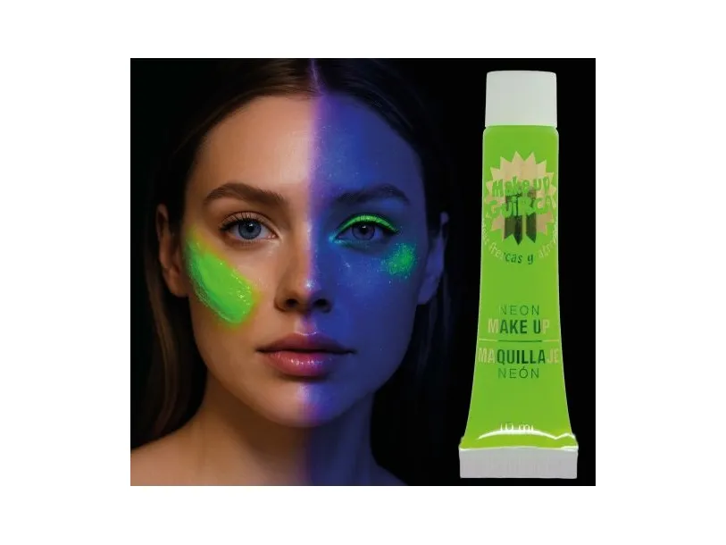 Neon grønn UV-sminke, 10 ml
