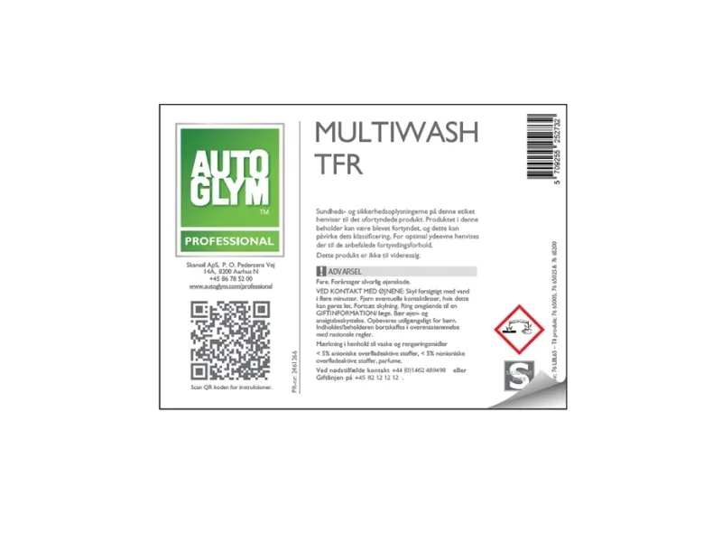 Etikett Autoglym Multiwash TFR