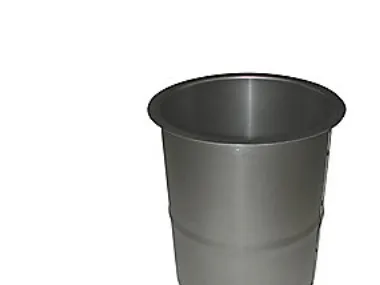 180 mm Metalbestos Sorte røgrør murbøsning, lige 100 mm