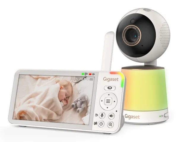 Gigaset BABY 500 Video, 300 m, 60 min, 50 m, 300 m, Hvit, LCD