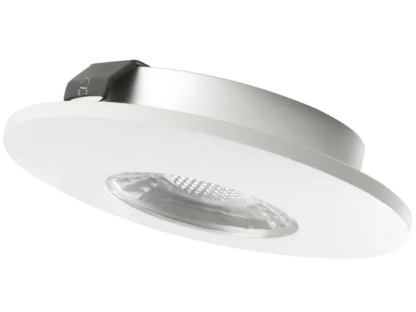 KITCH LED-lampe 3W 350mA 240lm 2800K RA90 dimbar, børstet stål, ø70mm, 1,9m kabel