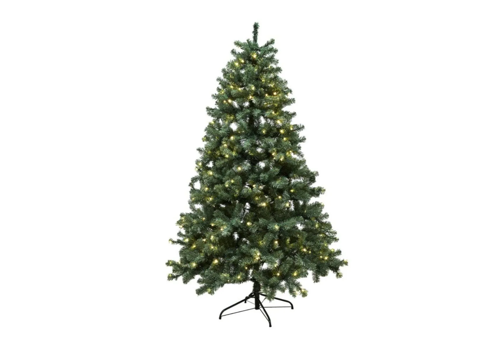 Juletræ kunstig PVC ASKE, Klasse B+, 210x138 cm m/LED NORDIC WINTER (780-137)