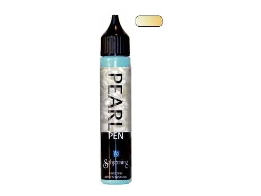 Artequipment Schjerning Pearl Pen, gul, flytende 3D-effekt, 28 ml