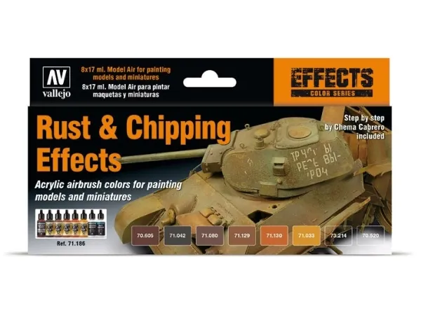 Vallejo 71.186, Assorterte farger, Acryl maling, 17 ml, 1 stykker