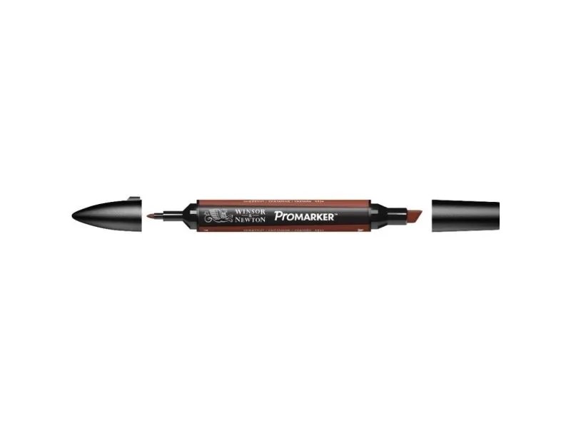 Winsor & Newton 0203342, Brun, Flerfarget, Chestnut, Fin/medium, Meisel-/kulespiss, Rund