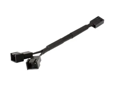 Phanteks - Viftestrømsplitter - 3 pin internstr (hann) til 3 pin internstr (hunn) - 11 cm - svart
