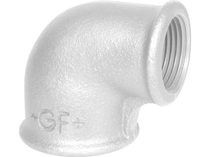 GF GEORG FISCHER 3/4 - 1/2 galvaniseret vinkel 90 grader muffe / muffe