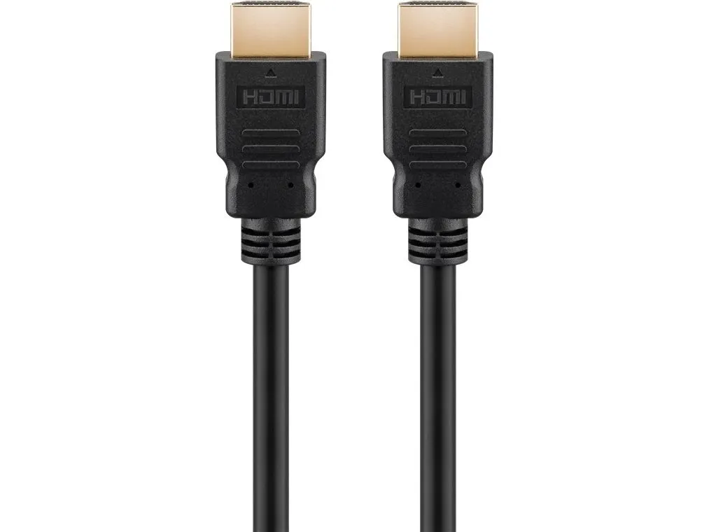 Goobay 58266, 5 m, HDMI Type A (Standard), HDMI Type A (Standard), 3D, 48000 Gbit/sek., Svart