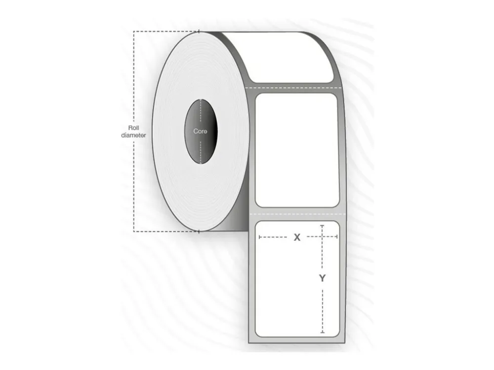 Capture Label 100x192 mm hvid, til Direct thermal print, uncoated, permanent 350 stk./rulle - (18 ruller pr. karton)