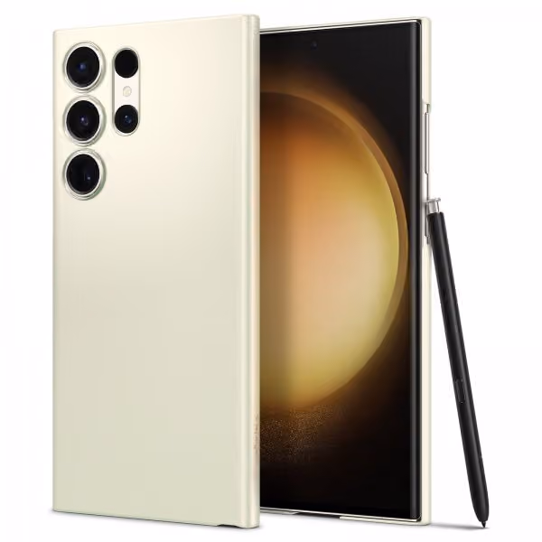 Spigen Air Skin - shiny cream - Samsung Galaxy S23 Ultra