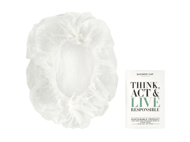 Badehætte, Think, Act & Live Responsible, 9,5x6x0