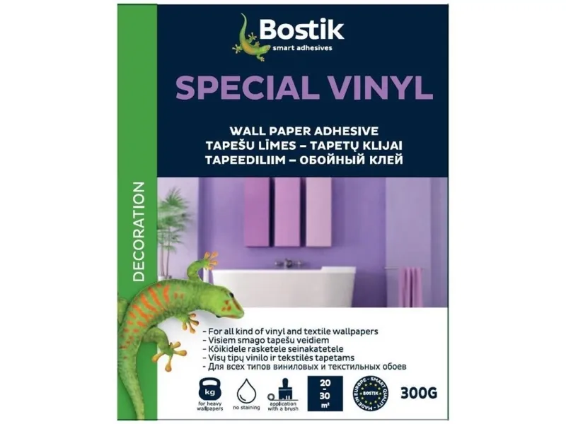 Bostik tapetlim for vinyl med bakside