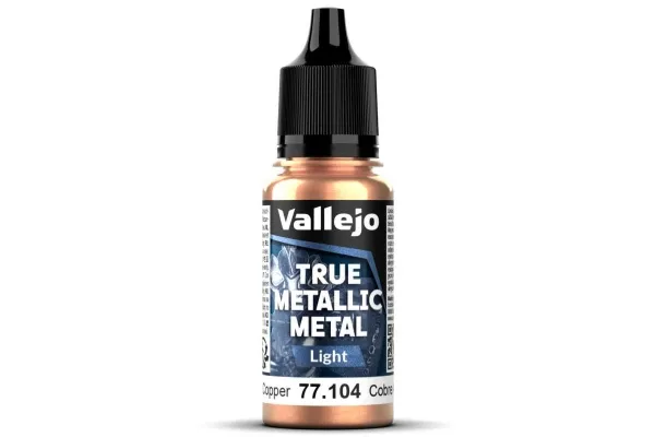Vallejo 77.104 True Metallic Metal Light Ancient Copper, 18 ml