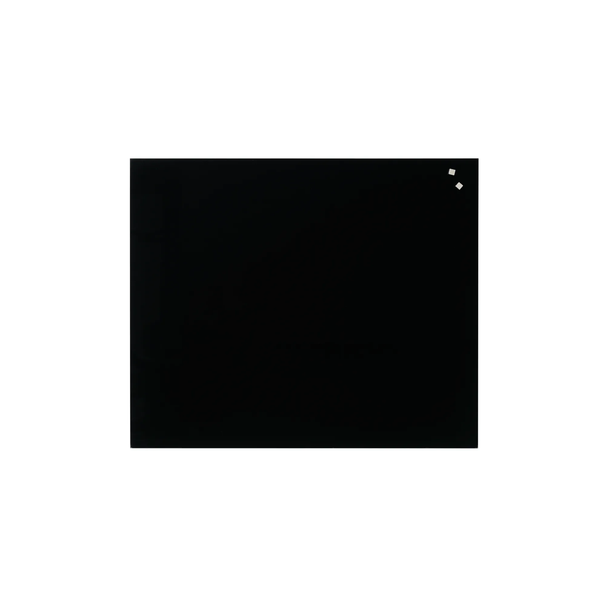 Magnetisk NAGA stænkplade 60x50 cm - glas med metal bagplade - sort