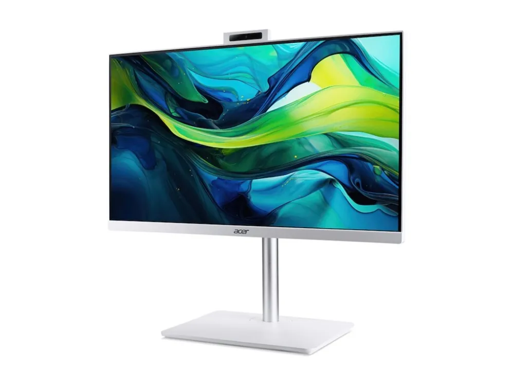 Acer Aspire C 24 C24A-GRPL - Alt-i-ett Core 5 120U / inntil 5 GHz - RAM 16 GB - SSD 512 GB - Intel Graphics - Gigabit Ethernet, IEEE 802.11ax (Wi-Fi 6), Bluetooth - Win 11 Home - monitor: LED 23.8 1920 x 1080 (Full HD) @ 120 Hz - hvit