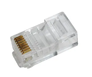 LogiLink RJ45, RJ45, Gjennomsiktig, Gull, RoHS, 100 stykker