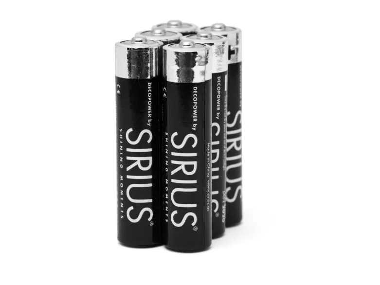Sirius DecoPower AAA-batterier - 6 stk