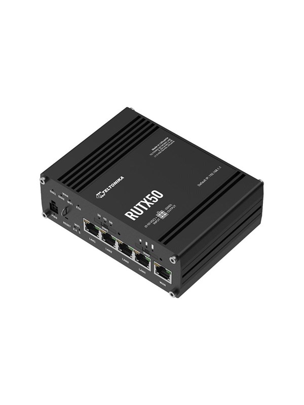 Teltonika RUTX50 Industrial 5G Router (RUTX50320000 / Standard package with EU PSU) - Wireless router 802.11a/b/g/n/Wi-Fi 5 Wave 2