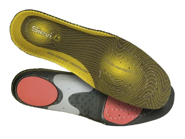 Sievi Dual Comfort Plus: High Arch, Unisex, Voksen, Komfort-innersåle, Svart, Grå, Rød, Gult, EUE, 1 stykker