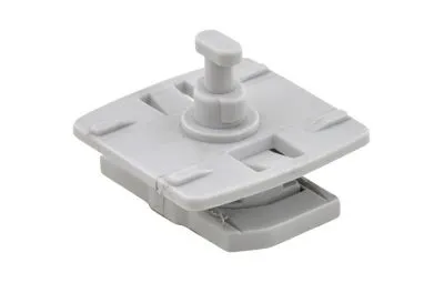 starQuick grå skinneadapter - Plastadapter for montering av starQuick rørskinne Strut rail 50 stk.