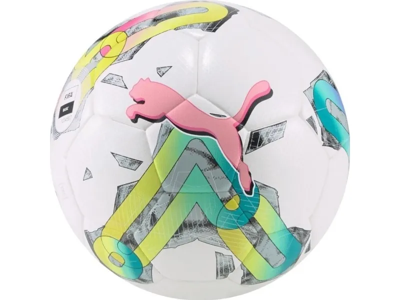 Puma Fotball Puma Orbita 4 HYB FIFA Basic hvit-grønn-rosa 83781 01 4