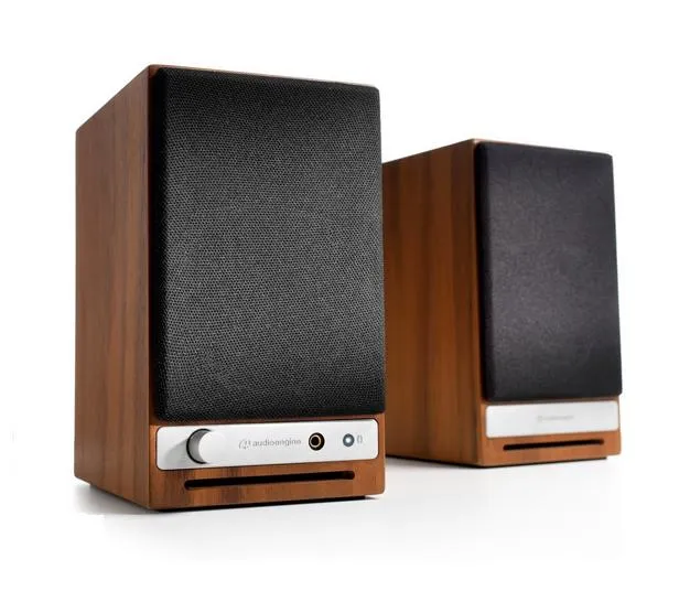 Audioengine HD3, 2.0 kanaler, Ledning & Trådløs, 15 W, 65 - 22000 Hz, Valnøtt
