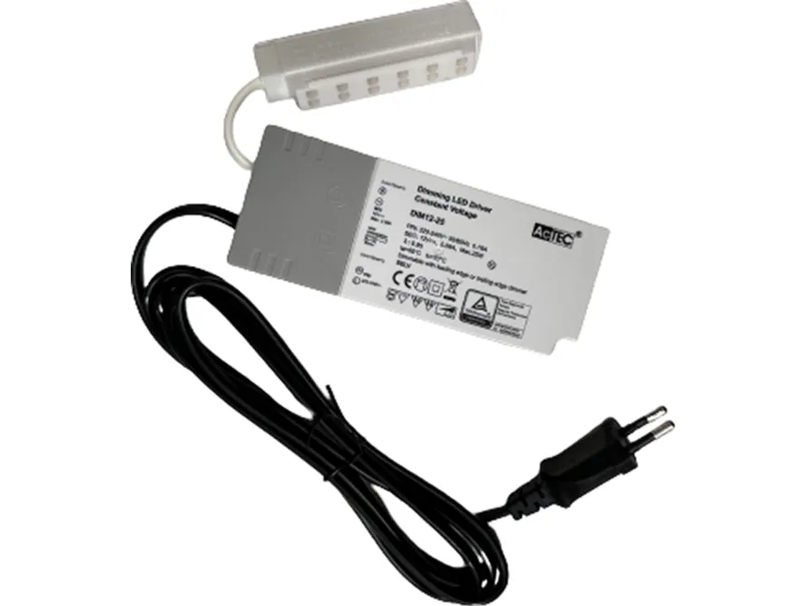 Kitch Driver 2,5W-25W for op til 6 AMP stik. Dæmpbar for-bagkant