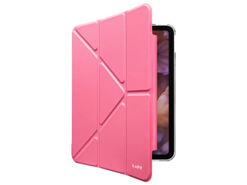Laut Huex Folio - beskyttelsesetui med Apple Pencil-holder for iPad Air 11 M2 (2024) / M3 (2025), iPad Pro 11 1/2/3/4G og iPad Air 10,9 4/5G (rosa)