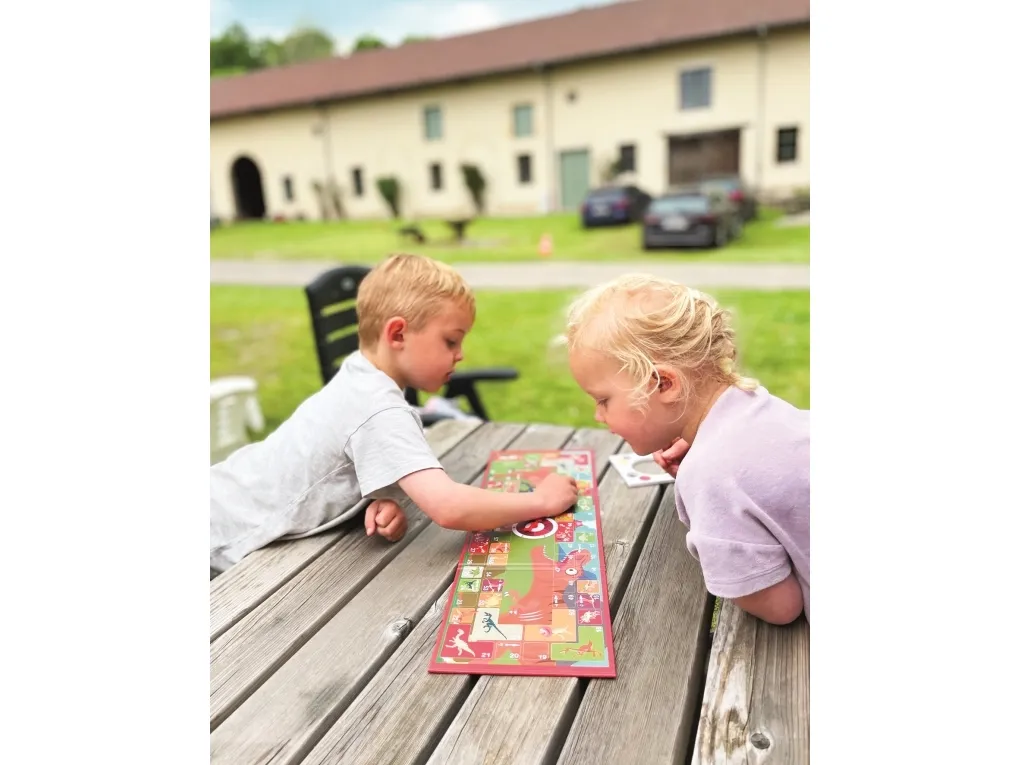 Scratch magnetisk spill Ges med spinner dinosaurer