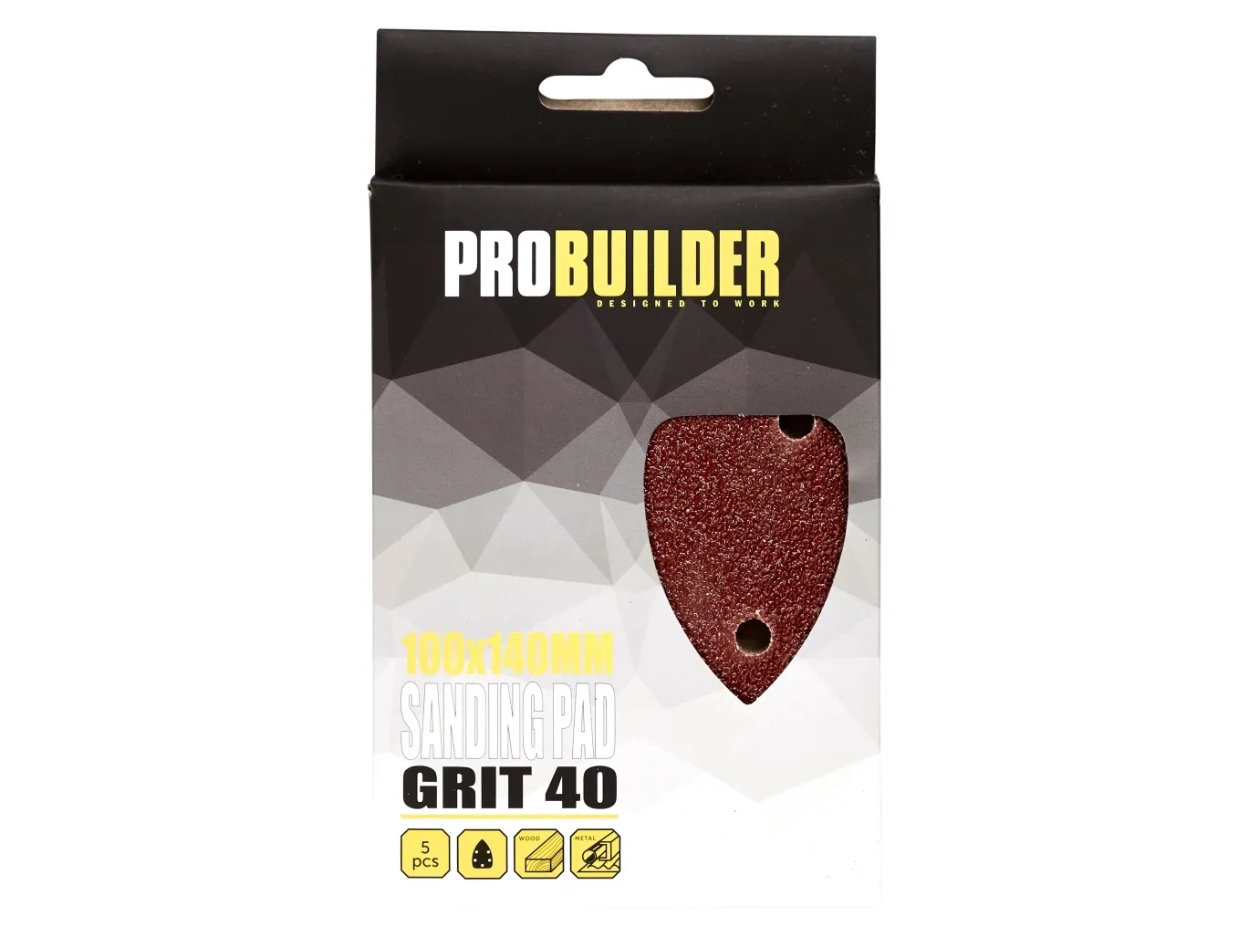 PROBUILDER - SANDPAPIR T/SLIBEMUS K40 5STK