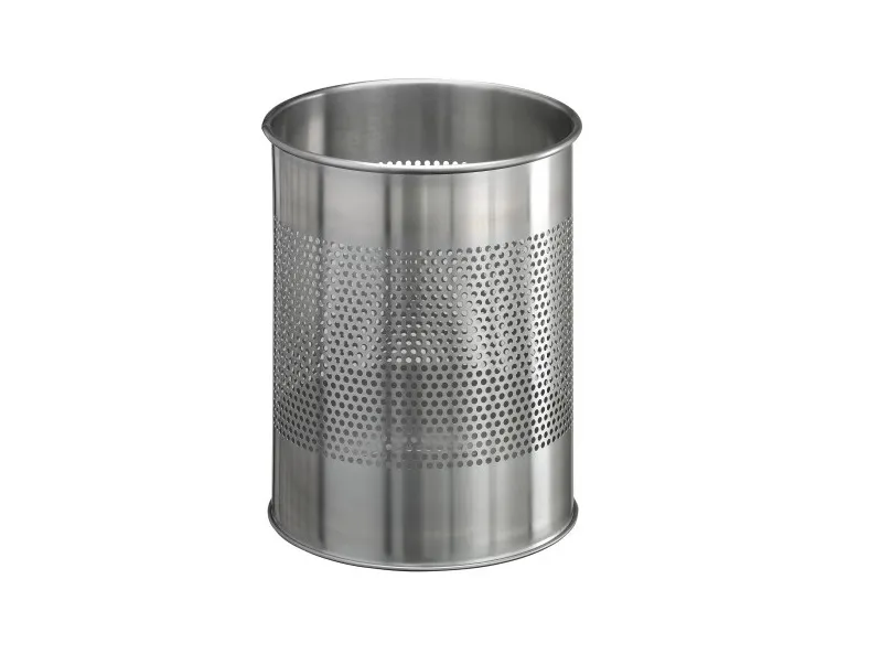 Papirkurv Durable rustfrit stål rund 15/P 165mm